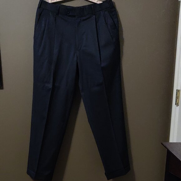 Brooks Brothers Navy Blue 100% Wool 2 Piece Suit 40S/ 34 W - Picture 5 of 10